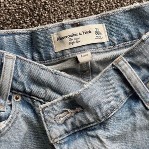 A&F High rise dad jeans
